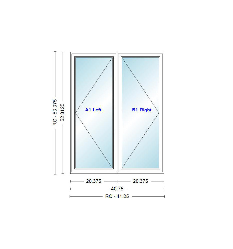 ANDERSEN Windows 400 Series Venting Twin/Double Casement 40-3/4" Wide Vinyl Exterior Wood Interior Low-E4 Dual Pane Argon Fill Glass Full Screens/Grilles/Tempered Optional CN22, CN225, CN23, CN235, CN24, CN245, CN25, CN255, Or CN26