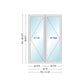 ANDERSEN Windows 400 Series Venting Twin/Double Casement 40-3/4" Wide Vinyl Exterior Wood Interior Low-E4 Dual Pane Argon Fill Glass Full Screens/Grilles/Tempered Optional CN22, CN225, CN23, CN235, CN24, CN245, CN25, CN255, Or CN26