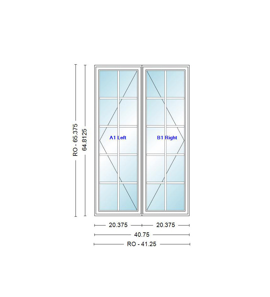 ANDERSEN Windows 400 Series Venting Twin/Double Casement 40-3/4" Wide Vinyl Exterior Wood Interior Low-E4 Dual Pane Argon Fill Glass Full Screens/Grilles/Tempered Optional CN22, CN225, CN23, CN235, CN24, CN245, CN25, CN255, Or CN26