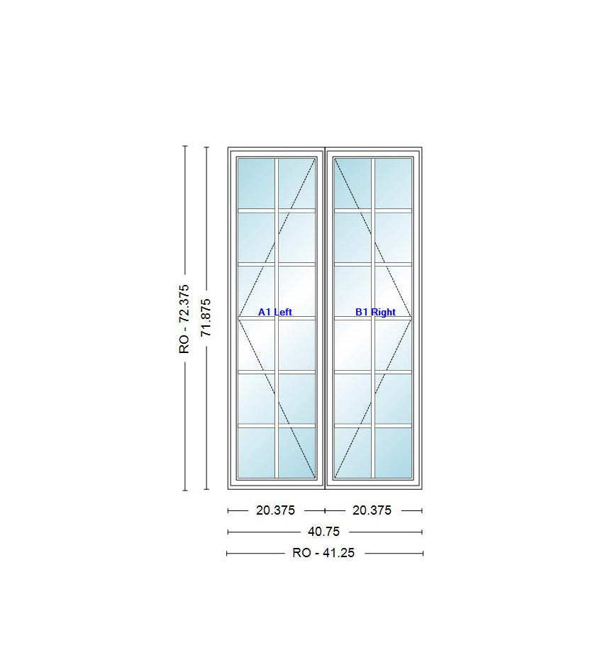 ANDERSEN Windows 400 Series Venting Twin/Double Casement 40-3/4" Wide Vinyl Exterior Wood Interior Low-E4 Dual Pane Argon Fill Glass Full Screens/Grilles/Tempered Optional CN22, CN225, CN23, CN235, CN24, CN245, CN25, CN255, Or CN26