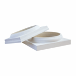 Turncraft 8" X 8' Poly Classic Fluted Round Tapered Column (Tuscan/Colonial Cap And Base Option)