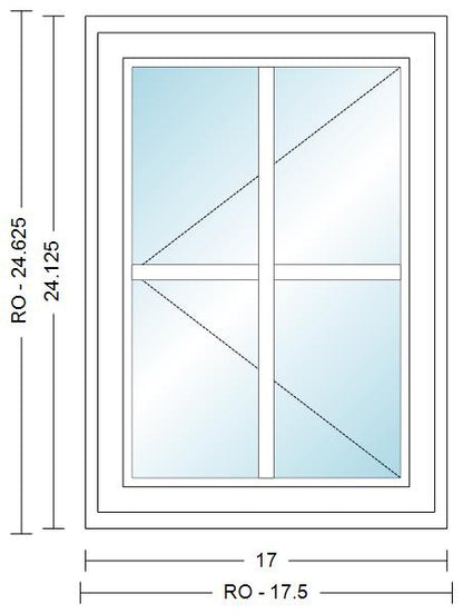 ANDERSEN Windows 400 Series Venting Casement 17" Wide Vinyl Exterior Wood Interior New Construction Low-E4 Dual Pane Argon Fill Glass Full Screen/Tempered/Frosted/Grilles Optional CR12, CR125, CR13, CR135, CR14, CR145, CR15, CR155, Or CR16