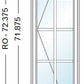 ANDERSEN Windows 400 Series Venting Casement 17" Wide Vinyl Exterior Wood Interior New Construction Low-E4 Dual Pane Argon Fill Glass Full Screen/Tempered/Frosted/Grilles Optional CR12, CR125, CR13, CR135, CR14, CR145, CR15, CR155, Or CR16