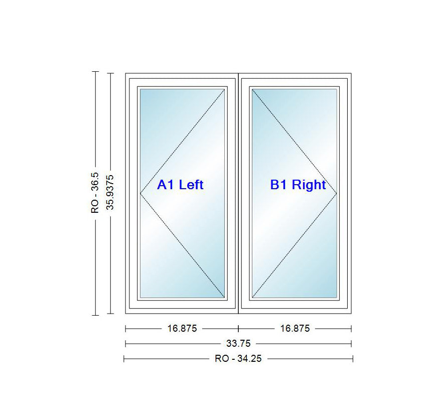 ANDERSEN Windows 400 Series Venting Twin/Double Casement 33-3/4" Wide Vinyl Exterior Wood Interior New Construction Low-E4 Dual Pane Argon Fill Glass Full Screens/Grilles/Tempered Optional CR23, CR235, CR24, CR245, CR25, CR255, Or CR26