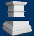 HB&G Permcast Craftsman Style Fiberglass Fiber-Reinforced Polymers Tapered Column (Cap And Base Option) 46358, 46350, 46362, Or 46354