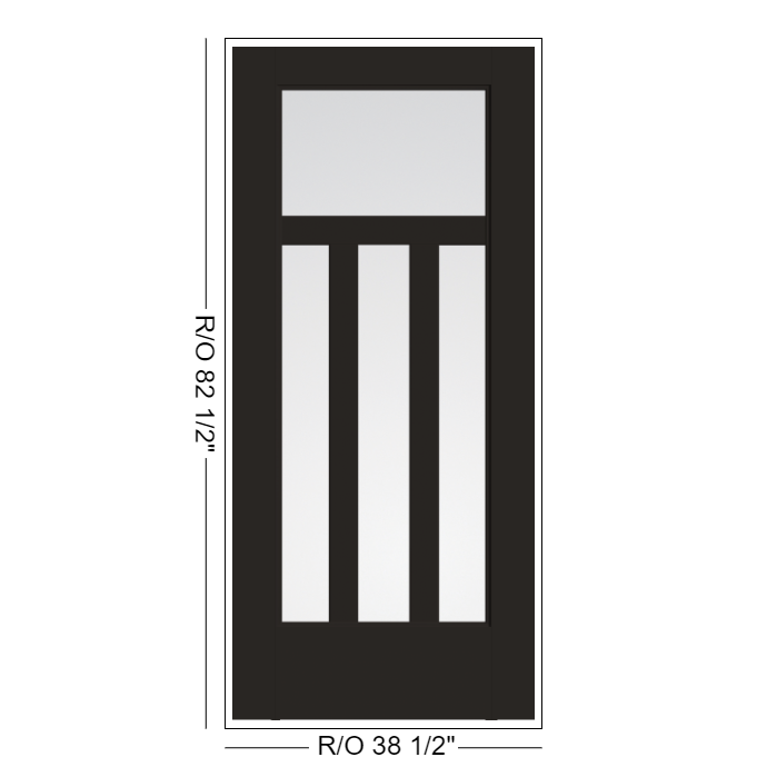 THERMATRU Full Lite 2'8" Or 3'0" X 6'8" Or 8'0" Smooth Star Fiberglass Exterior Prehung Door Flush Glazed SDL Wide Profile S3300 Or S83300