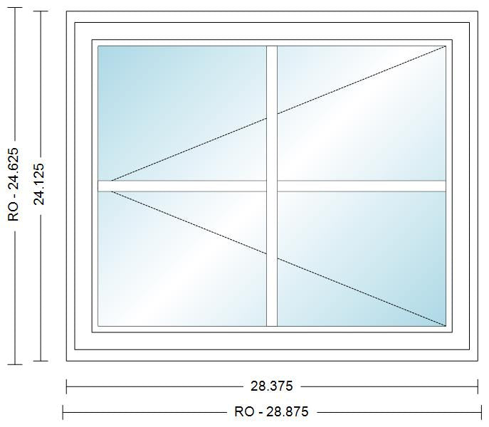 ANDERSEN Windows 400 Series Venting Casement 28⅜" Wide Vinyl Exterior Wood Interior New Construction Low-E4 Dual Pane Argon Fill Glass Full Screen/Tempered/Frosted/Grilles Optional CW12, CW125, CW13, CW135, CW14, CW145, CW15, CW155, Or CW16
