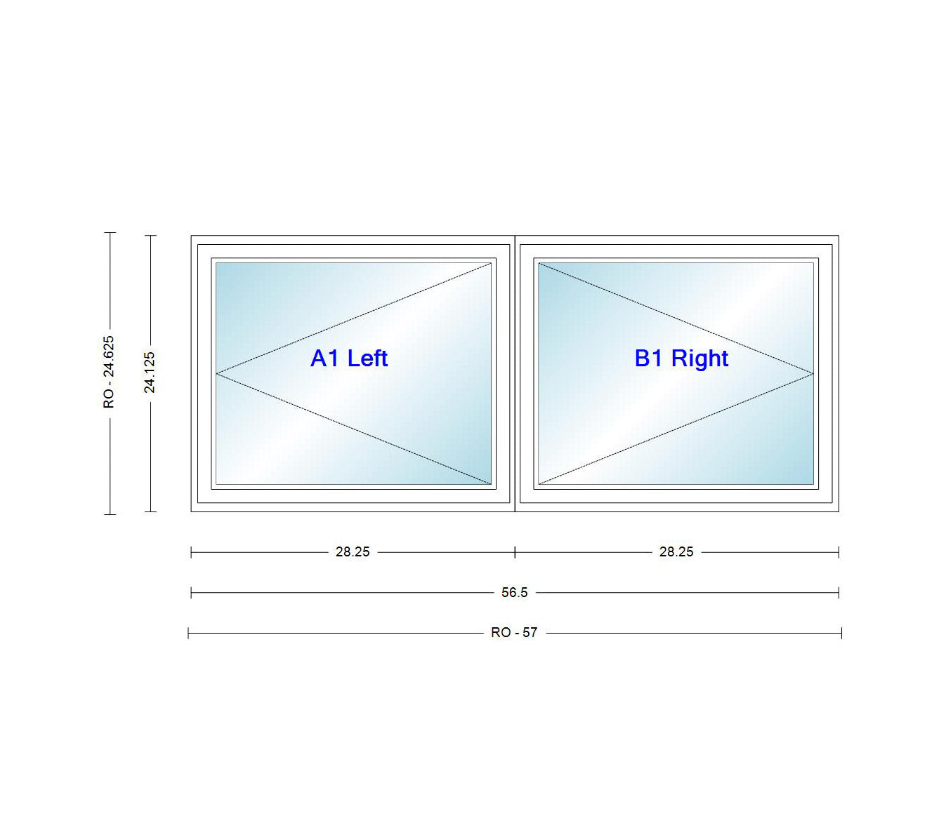 ANDERSEN Windows 400 Series Venting Twin/Double Casement 56-1/2" Wide Vinyl Exterior Wood Interior Low-E4 Dual Pane Argon Fill Glass Full Screens/Grilles/Tempered Optional CW22, CW225, CW23, CW235, CW24, CW245, CW25, CW255, Or CW26
