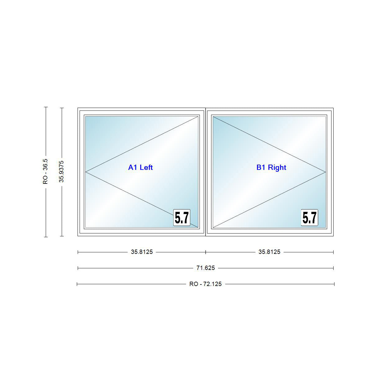 ANDERSEN Windows 400 Series Venting Twin/Double Casement 71-5/8" Wide Vinyl Exterior Wood Interior New Construction Low-E4 Dual Pane Argon Fill Glass Full Screens/Grilles/Tempered Optional CXW23, CXW235, CXW24, CXW245, Or CXW25