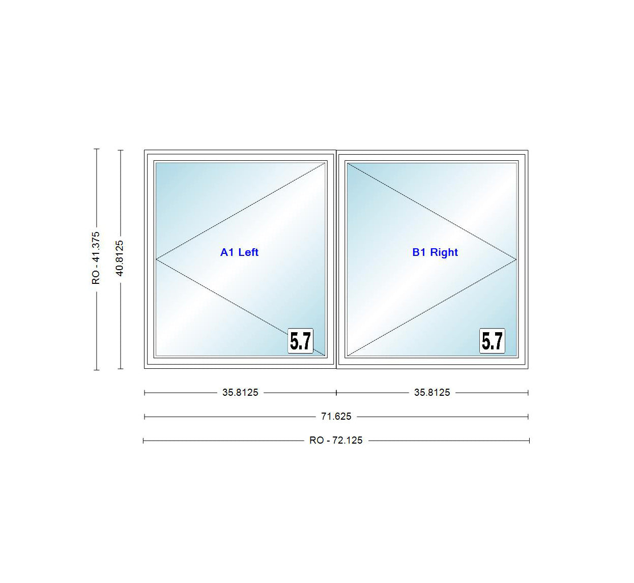 ANDERSEN Windows 400 Series Venting Twin/Double Casement 71-5/8" Wide Vinyl Exterior Wood Interior New Construction Low-E4 Dual Pane Argon Fill Glass Full Screens/Grilles/Tempered Optional CXW23, CXW235, CXW24, CXW245, Or CXW25