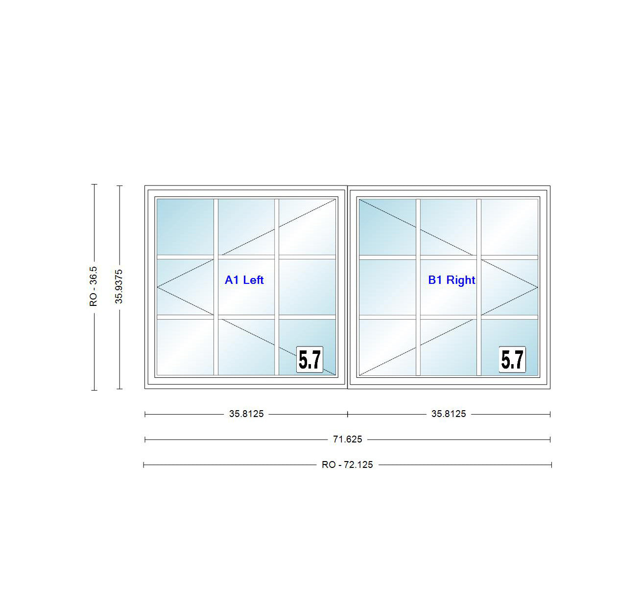 ANDERSEN Windows 400 Series Venting Twin/Double Casement 71-5/8" Wide Vinyl Exterior Wood Interior New Construction Low-E4 Dual Pane Argon Fill Glass Full Screens/Grilles/Tempered Optional CXW23, CXW235, CXW24, CXW245, Or CXW25