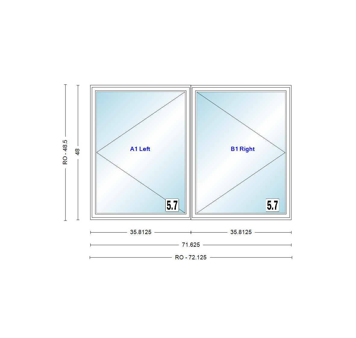 ANDERSEN Windows 400 Series Venting Twin/Double Casement 71-5/8" Wide Vinyl Exterior Wood Interior New Construction Low-E4 Dual Pane Argon Fill Glass Full Screens/Grilles/Tempered Optional CXW23, CXW235, CXW24, CXW245, Or CXW25