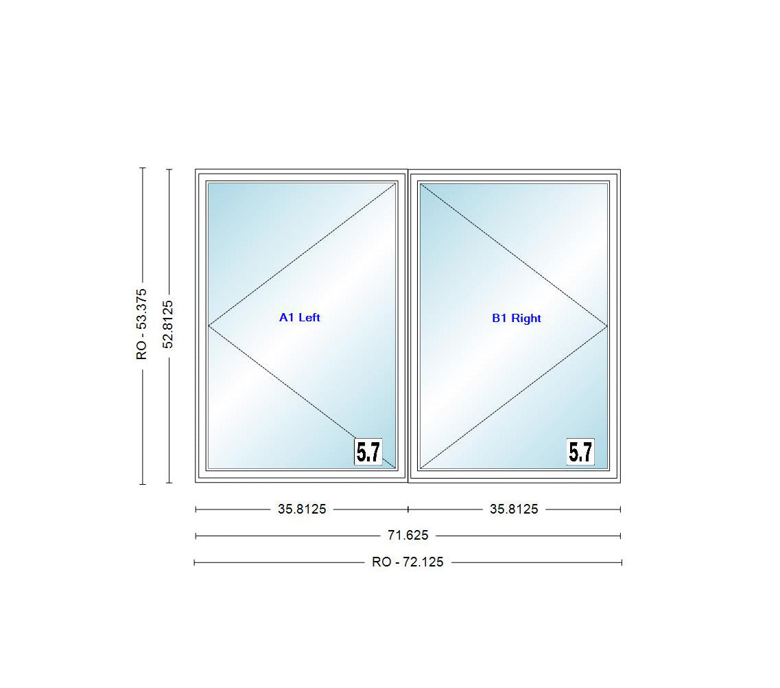ANDERSEN Windows 400 Series Venting Twin/Double Casement 71-5/8" Wide Vinyl Exterior Wood Interior New Construction Low-E4 Dual Pane Argon Fill Glass Full Screens/Grilles/Tempered Optional CXW23, CXW235, CXW24, CXW245, Or CXW25