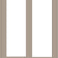 ANDERSEN FWG8068 400 Series 95-1/4" X 79-1/2" Frenchwood Sliding/Gliding Vinyl Exterior Wood Interior Dual Pane Low-E Tempered Argon Fill Glass 2 Panel Patio Door Grilles/Screen/Assembeled Options