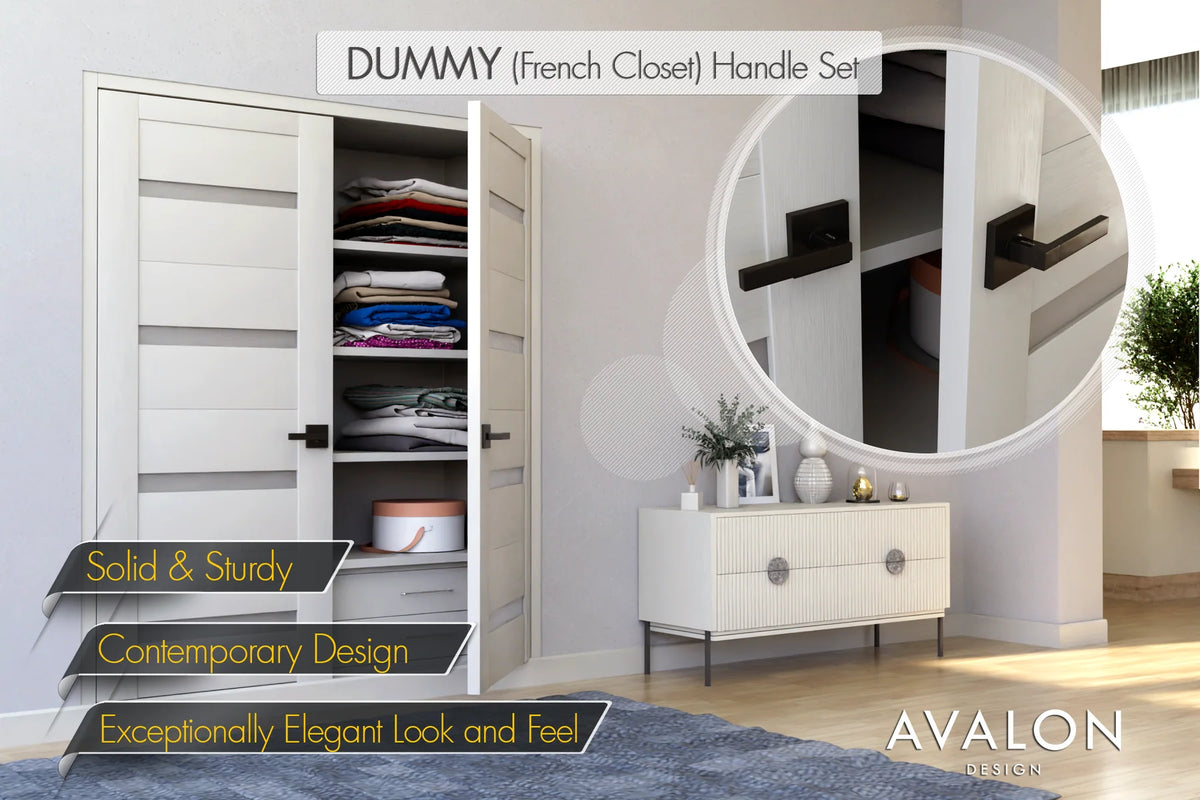 AVALON Mira Lever Door Handle Set (Passage/Privacy/Dummy) A0610-MB
