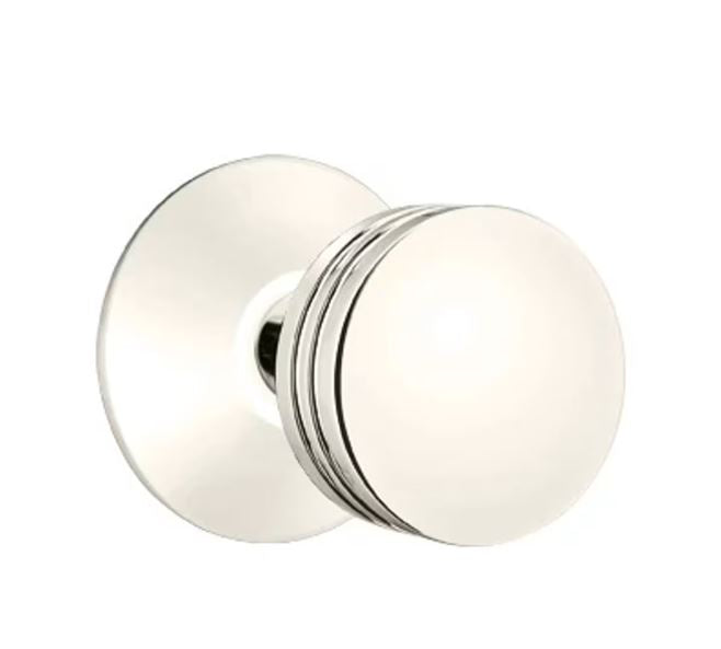 EMTEK Bern Knob  Modern, Disk, Square, Neos, Modern Rectangular, Or Urban Modern Rosette Door Knob Handle Passage, Privacy, Or Dummy Many Color Options