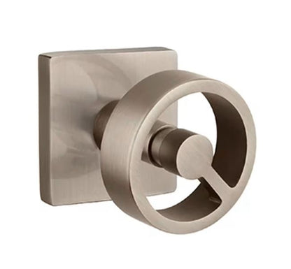 EMTEK Spoke Knob  Quincy, Disk, Square, Modern Rectangular, Or Urban Modern Rosette Door Knob Handle Passage, Privacy, Or Dummy Many Color Options