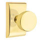 EMTEK Laurent Knob  Modern, Disk, Square, Neos, Modern Rectangular, Or Urban Modern Rosette Door Knob Handle Passage, Privacy, Or Dummy Many Color Options