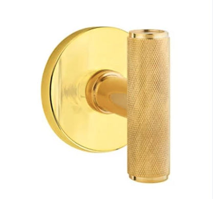 EMTEK The Ace Knurled Knob  Quincy, Disk, Square, Modern Rectangular, Or Urban Modern Rosette Door Knob Handle Passage, Privacy, Or Dummy Many Color Options