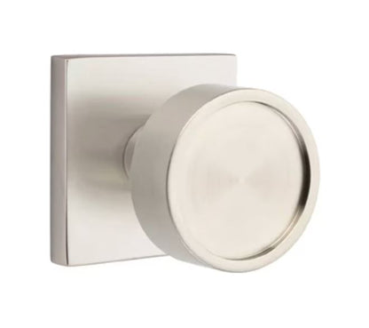 EMTEK Verve Knob  Modern, Disk, Square, Neos, Modern Rectangular, Or Urban Modern Rosette Door Knob Handle Passage, Privacy, Or Dummy Many Color Options