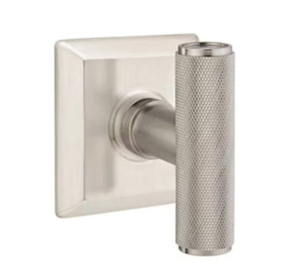 EMTEK The Ace Knurled Knob  Quincy, Disk, Square, Modern Rectangular, Or Urban Modern Rosette Door Knob Handle Passage, Privacy, Or Dummy Many Color Options