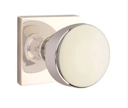 EMTEK Laurent Knob  Modern, Disk, Square, Neos, Modern Rectangular, Or Urban Modern Rosette Door Knob Handle Passage, Privacy, Or Dummy Many Color Options