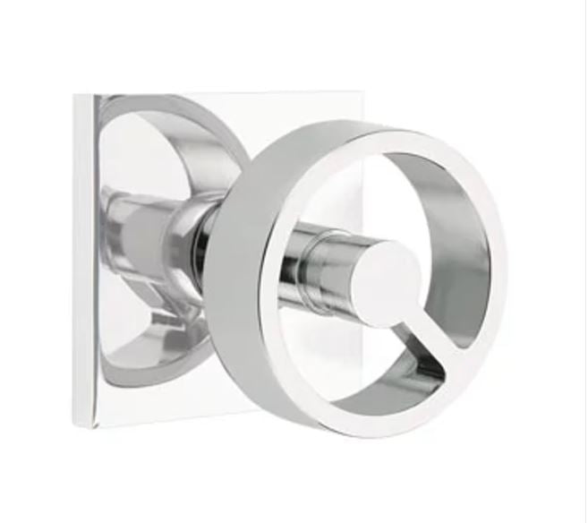 EMTEK Spoke Knob  Quincy, Disk, Square, Modern Rectangular, Or Urban Modern Rosette Door Knob Handle Passage, Privacy, Or Dummy Many Color Options