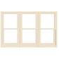 ANDERSEN Windows 400 Series Triple Double Hung Venting Window 101-1/8" Equal Sash Vinyl Exterior Wood Interior Low-E4 Dual Pane Glass Full Screen/Grilles/Tempered Optional TW28310-3, TW2842-3, TW2846-3, TW28410-3, Or TW2852-3