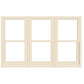ANDERSEN Windows 400 Series Triple Double Hung Venting Window 89-1/8" Equal Sash Vinyl Exterior Wood Interior Low-E4 Dual Pane Glass Full Screen/Grilles/Tempered Optional TW24310-3, TW2442-3, TW2446-3, TW24410-3, Or TW2452-3