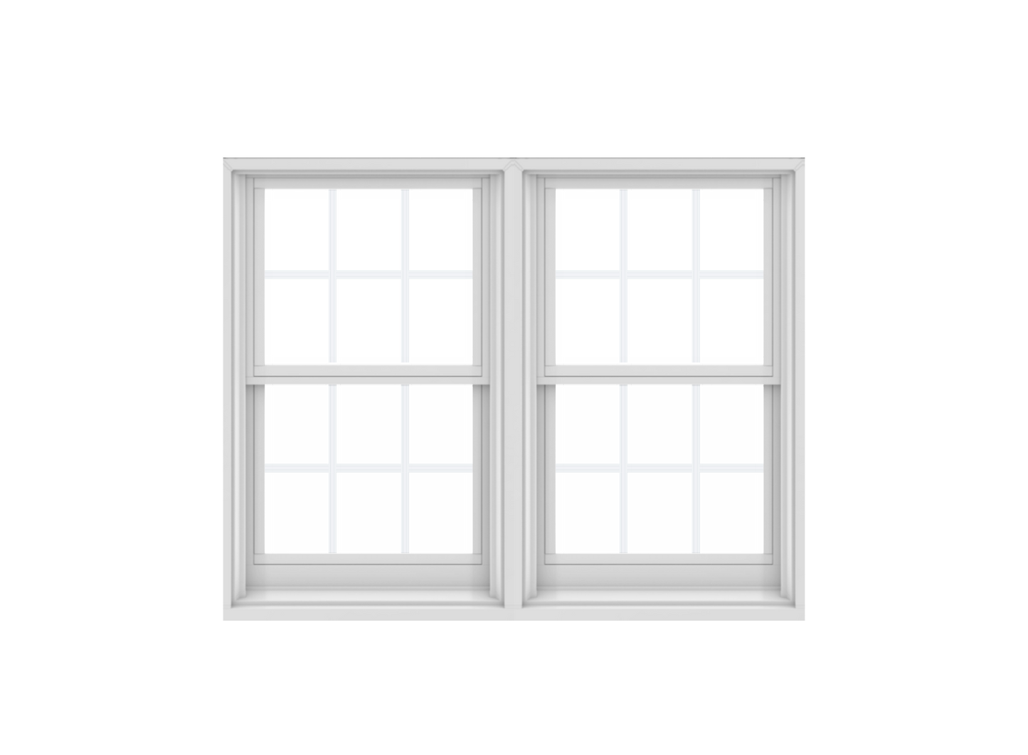 ANDERSEN Windows 400 Series Twin Double Hung 63-3/8" Wide Equal Sash Vinyl Exterior Wood Interior Low-E4 Dual Pane Glass Screen/Tempered/Frosted/Grilles Optional TW2632-2, TW2636-2, TW26310-2, TW2642-2, TW2646-2, TW26410-2, Or TW2652-2