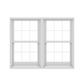 ANDERSEN Windows 400 Series Twin Double Hung 59-3/8" Wide Equal Sash Vinyl Exterior Wood Interior Low-E4 Dual Pane Glass Screen/Tempered/Frosted/Grilles Optional TW2432-2, TW2436-2, TW24310-2, TW2442-2, TW2446-2, TW24410-2, Or TW2452-2