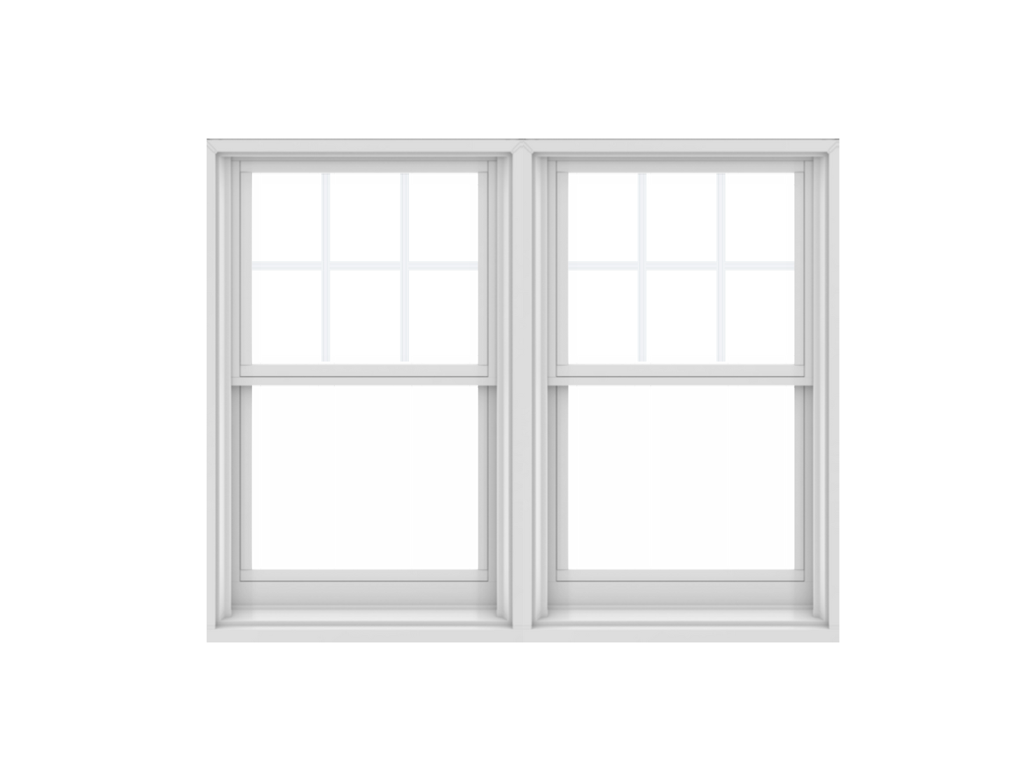 ANDERSEN Windows 400 Series Twin Double Hung 63-3/8" Wide Equal Sash Vinyl Exterior Wood Interior Low-E4 Dual Pane Glass Screen/Tempered/Frosted/Grilles Optional TW2632-2, TW2636-2, TW26310-2, TW2642-2, TW2646-2, TW26410-2, Or TW2652-2