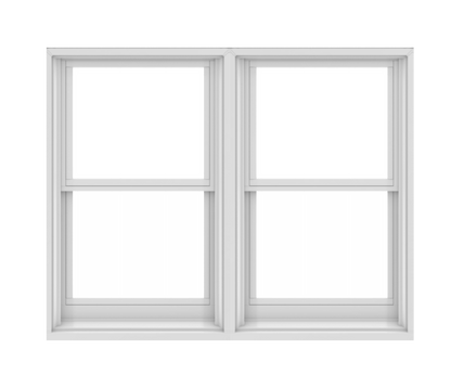 ANDERSEN Windows 400 Series Twin Double Hung 51-3/8" Wide Equal Sash Vinyl Exterior Wood Interior Low-E4 Dual Pane Glass Full Screen/Tempered/Frosted/Grilles Optional TW2032-2, TW2036-2, TW20310-2, TW2042-2, TW2046-2, TW20410-2, Or TW2052-2