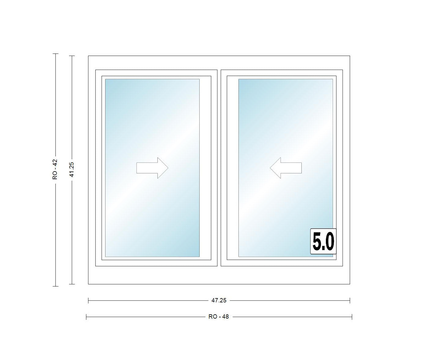 ANDERSEN Windows 400 Series Gliding Slider Window 47-1/4" Wide Vinyl Exterior Wood Interior Low-E4 Dual Pane Glass Full Screen/Grilles/Tempered Optional G42, G43, G436, G44, Or G45