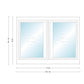 ANDERSEN Windows 400 Series Gliding Slider Window 47-1/4" Wide Vinyl Exterior Wood Interior Low-E4 Dual Pane Glass Full Screen/Grilles/Tempered Optional G42, G43, G436, G44, Or G45