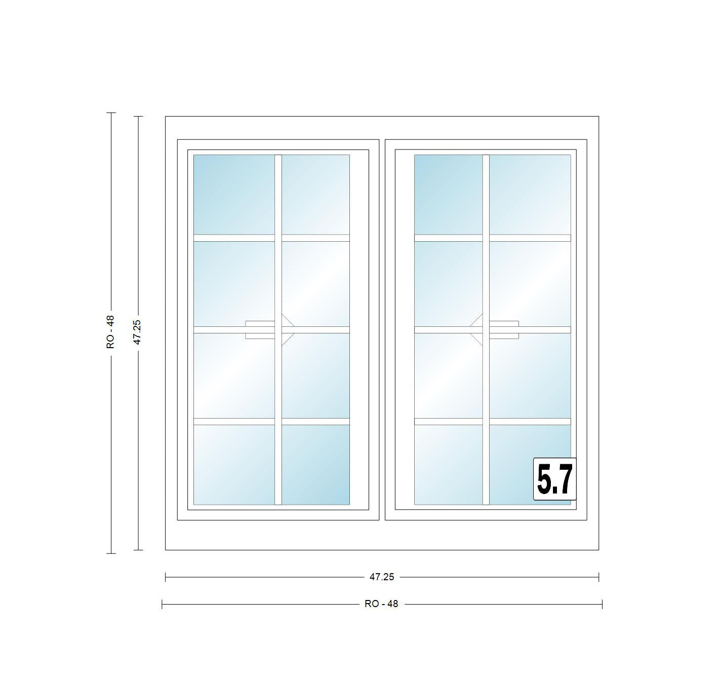 ANDERSEN Windows 400 Series Gliding Slider Window 47-1/4" Wide Vinyl Exterior Wood Interior Low-E4 Dual Pane Glass Full Screen/Grilles/Tempered Optional G42, G43, G436, G44, Or G45