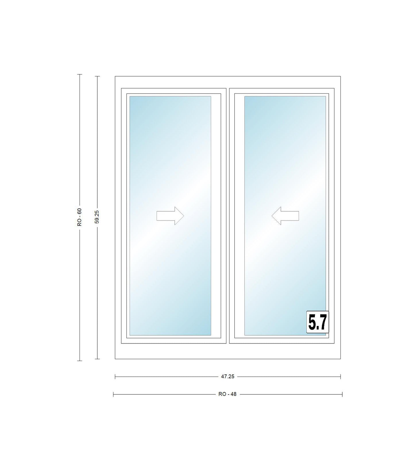 ANDERSEN Windows 400 Series Gliding Slider Window 47-1/4" Wide Vinyl Exterior Wood Interior Low-E4 Dual Pane Glass Full Screen/Grilles/Tempered Optional G42, G43, G436, G44, Or G45