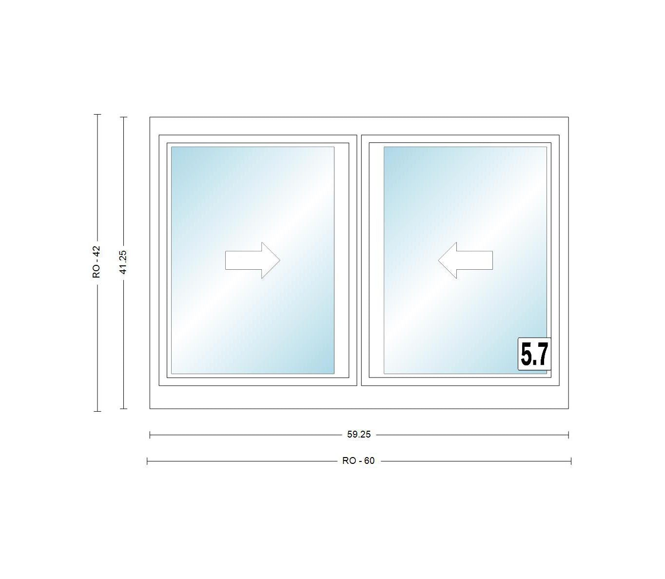 ANDERSEN Windows 400 Series Gliding Slider Window 59-1/4" Wide Vinyl Exterior Wood Interior Low-E4 Dual Pane Glass Full Screen/Grilles/Tempered Optional G53, G536, G54, Or G55