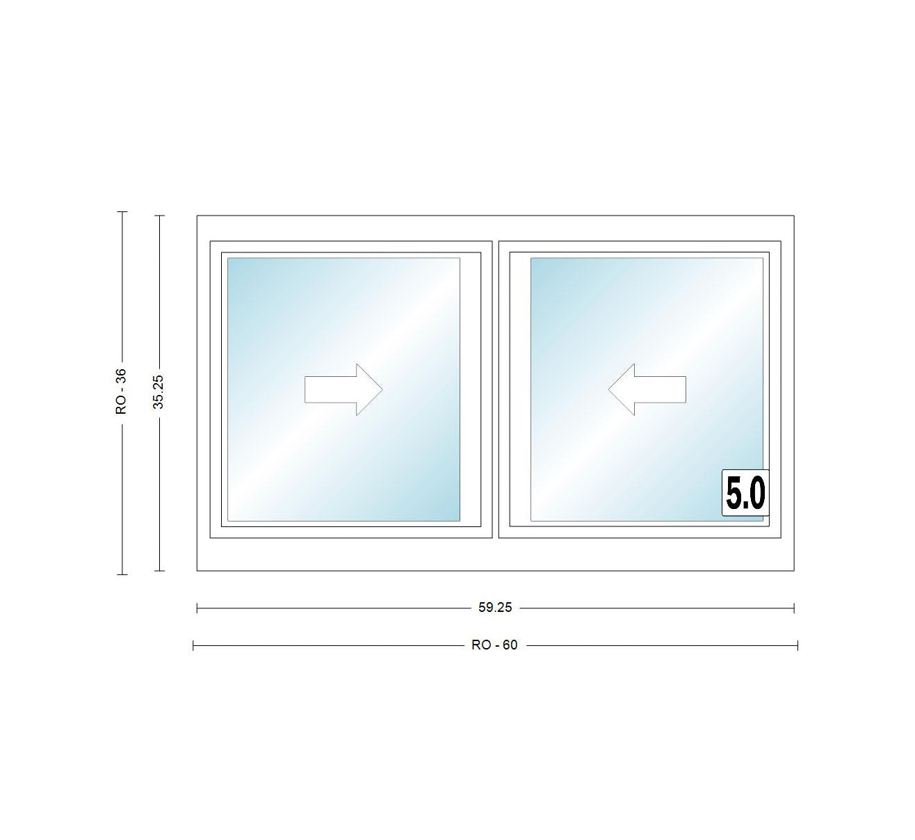 ANDERSEN Windows 400 Series Gliding Slider Window 59-1/4" Wide Vinyl Exterior Wood Interior Low-E4 Dual Pane Glass Full Screen/Grilles/Tempered Optional G53, G536, G54, Or G55