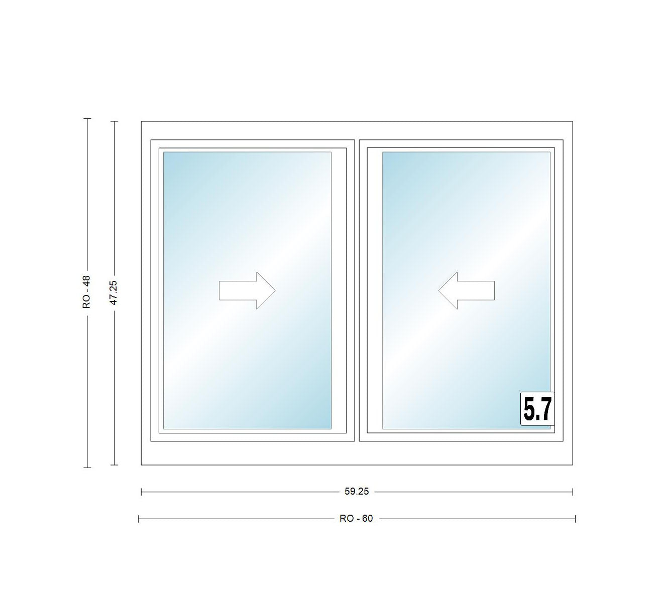 ANDERSEN Windows 400 Series Gliding Slider Window 59-1/4" Wide Vinyl Exterior Wood Interior Low-E4 Dual Pane Glass Full Screen/Grilles/Tempered Optional G53, G536, G54, Or G55
