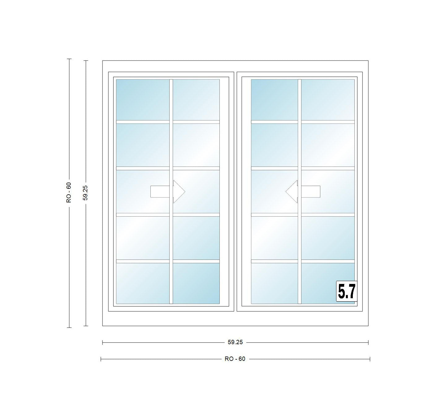 ANDERSEN Windows 400 Series Gliding Slider Window 59-1/4" Wide Vinyl Exterior Wood Interior Low-E4 Dual Pane Glass Full Screen/Grilles/Tempered Optional G53, G536, G54, Or G55