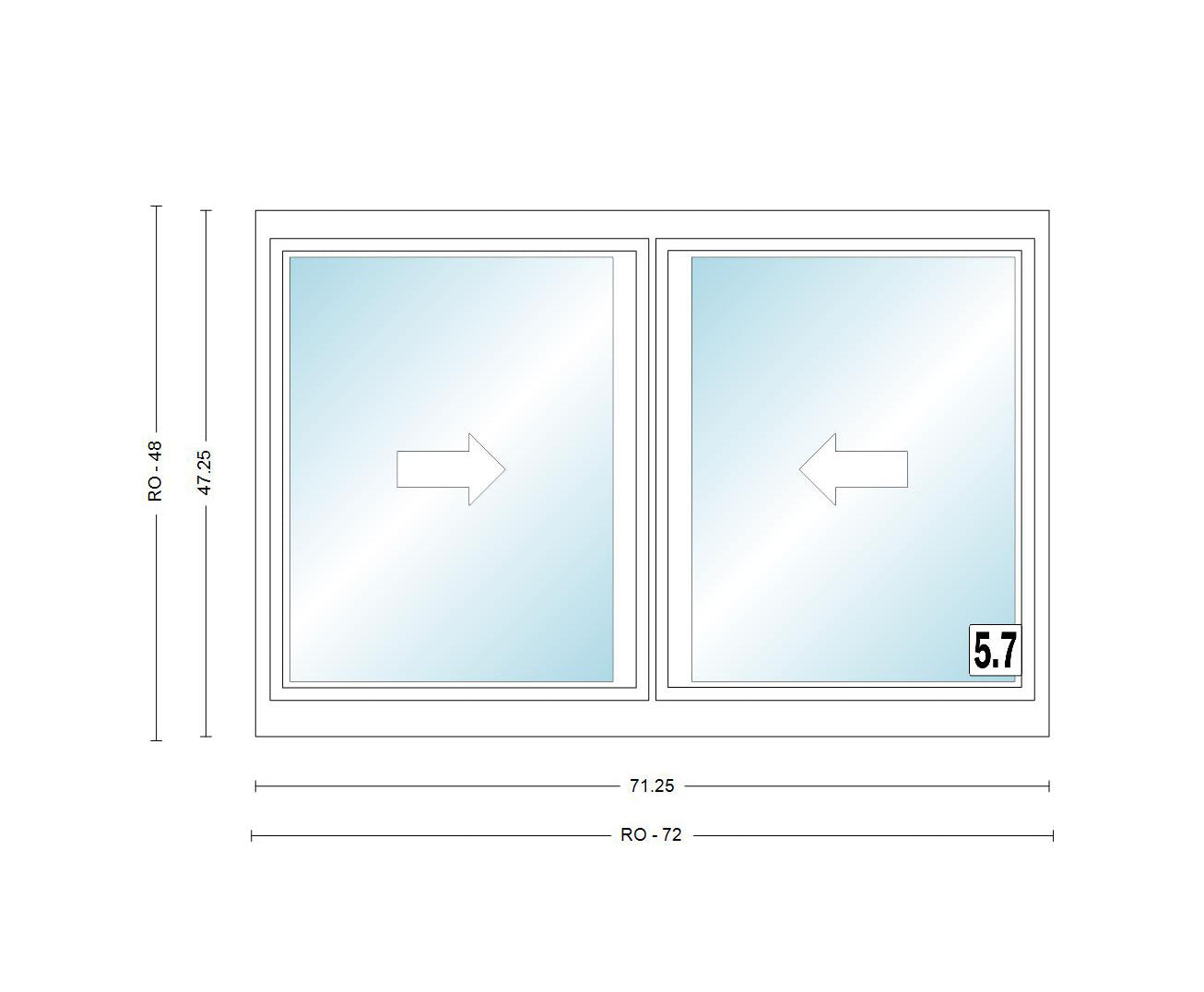 ANDERSEN Windows 400 Series Gliding Slider Window 71-1/4" Wide Vinyl Exterior Wood Interior Low-E4 Dual Pane Glass Full Screen/Grilles/Tempered Optional G63, G636, G64, Or G65