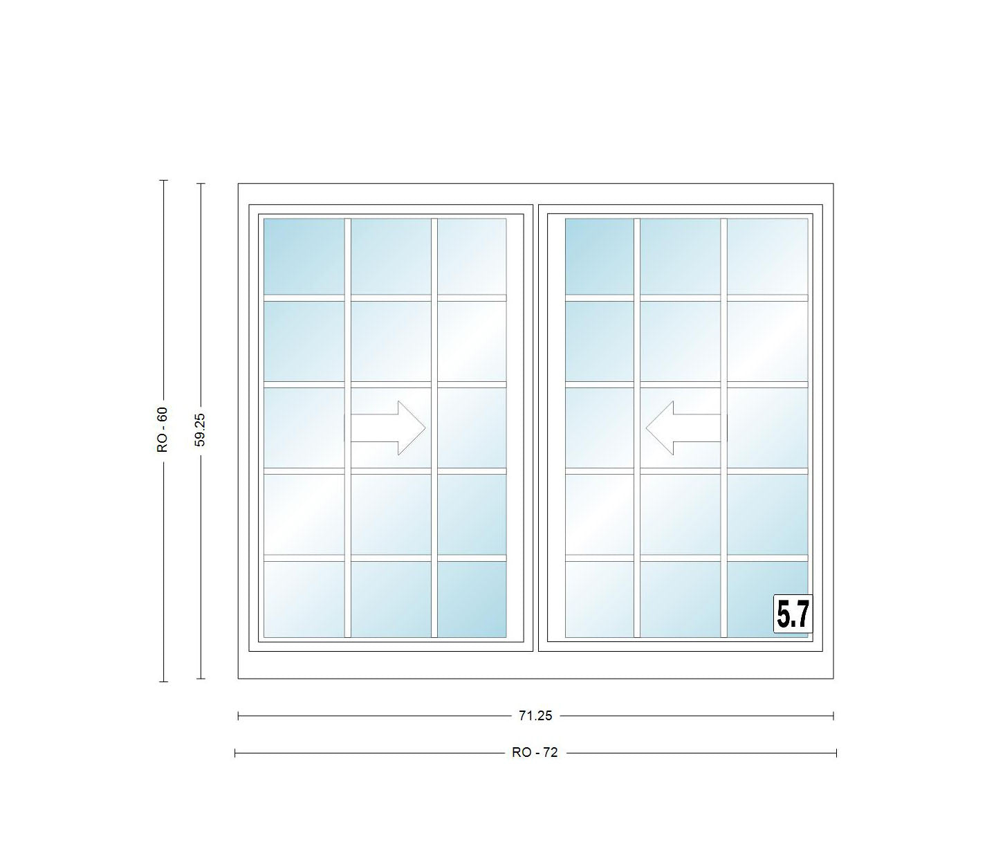 ANDERSEN Windows 400 Series Gliding Slider Window 71-1/4" Wide Vinyl Exterior Wood Interior Low-E4 Dual Pane Glass Full Screen/Grilles/Tempered Optional G63, G636, G64, Or G65