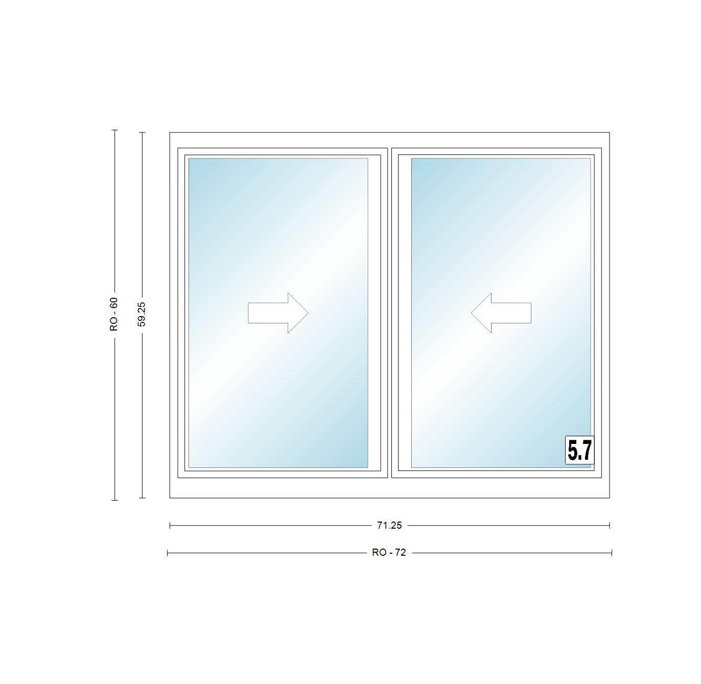 ANDERSEN Windows 400 Series Gliding Slider Window 71-1/4" Wide Vinyl Exterior Wood Interior Low-E4 Dual Pane Glass Full Screen/Grilles/Tempered Optional G63, G636, G64, Or G65
