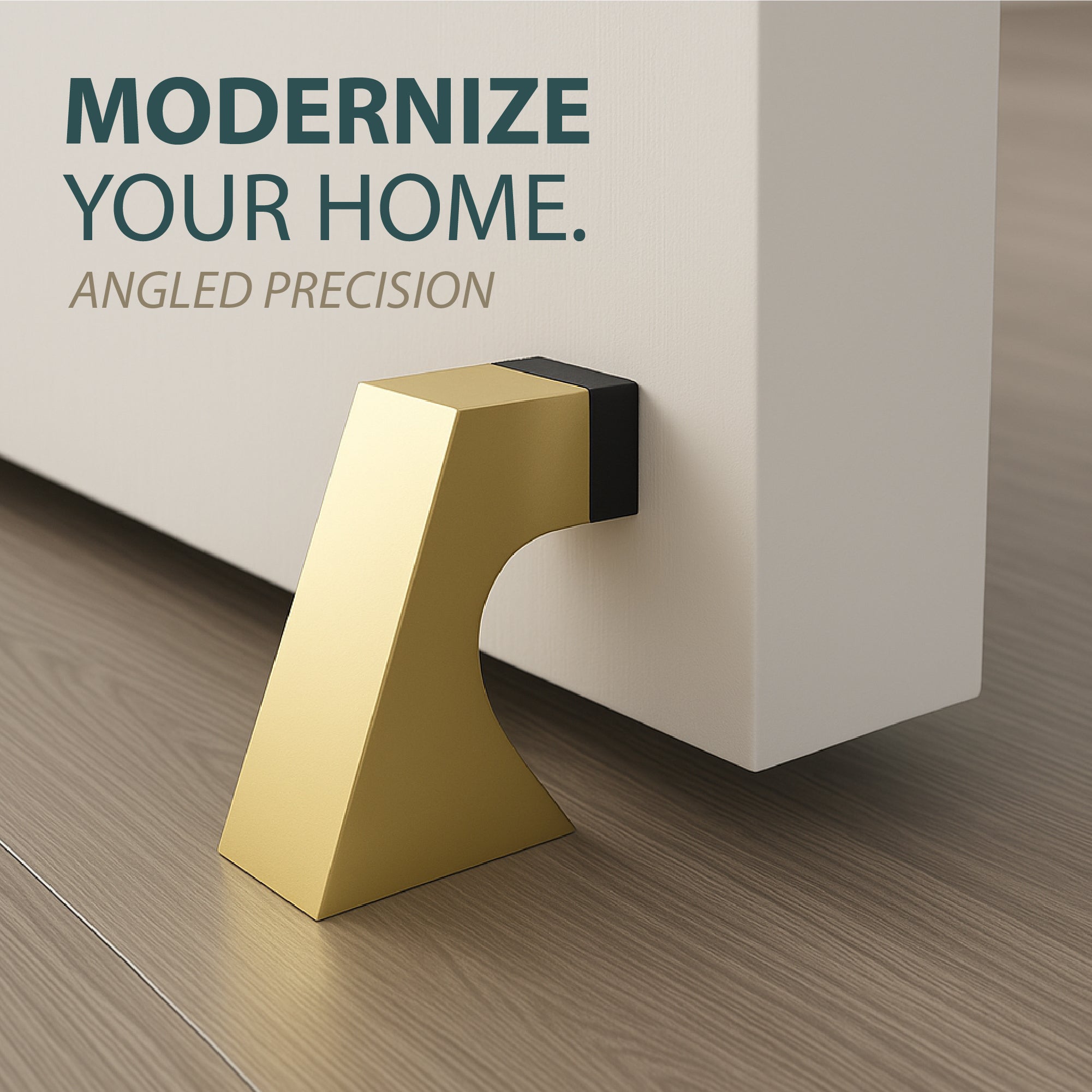 MEGA HANDLES Modern Curved Door Stopper 1.5 x 1.25 x 2.5