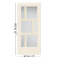 THERMATRU Full Lite 2'8" Or 3'0" X 6'8" Or 8'0" Smooth Star Fiberglass Exterior Prehung Door Flush Glazed SDL Wide Profile S3500L, S3500R, S83500L Or S83500R