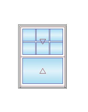 MARVIN IN STOCK Elevate Double Hung Window CN3444 Frame Size: 33.5