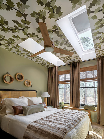 VELUX QPF 53-5/8" X 53-5/8" Outside Flashing Fixed Pitched Roof Self Flashed Skylights White Shades Included 4646