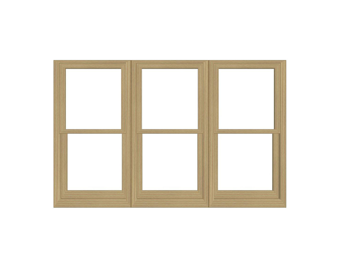 ANDERSEN Windows 400 Series Triple Double Hung Venting Window 77-1/8" Equal Sash Vinyl Exterior Wood Interior Low-E4 Dual Pane Glass Full Screen/Grilles/Tempered Optional TW20310-3, TW2042-3, TW2046-3, TW20410-3, Or TW2052-3