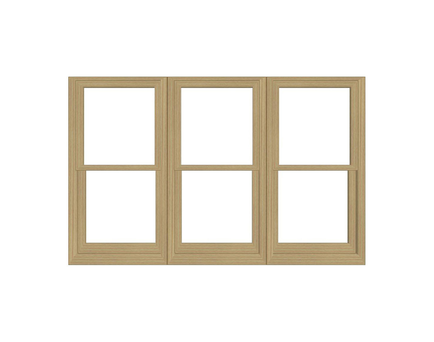 ANDERSEN Windows 400 Series Triple Double Hung Venting Window 101-1/8" Equal Sash Vinyl Exterior Wood Interior Low-E4 Dual Pane Glass Full Screen/Grilles/Tempered Optional TW28310-3, TW2842-3, TW2846-3, TW28410-3, Or TW2852-3